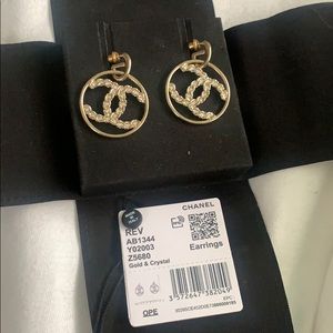 Chanel hoop earrings